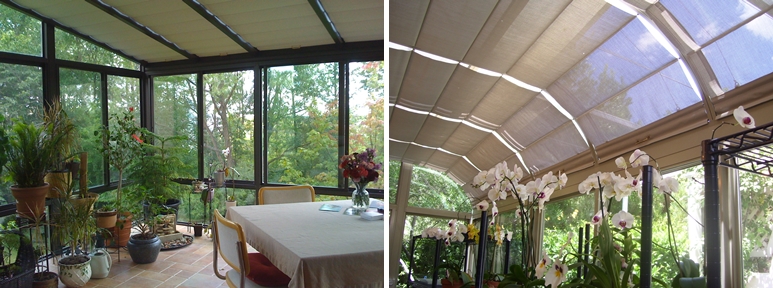 full coverage sunroom shades